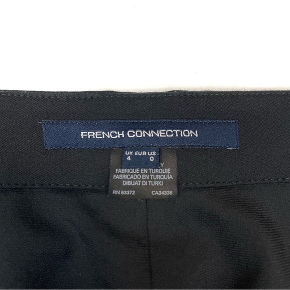 French Connection Full Zipper Front Mini Pencil Skirt in Black Size 0 - Picture 10 of 13
